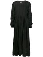 Isabel Marant Étoile Pleated Cinched Waist Dress - Black