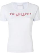 Philosophy Di Lorenzo Serafini Logo-print T-shirt - Blue