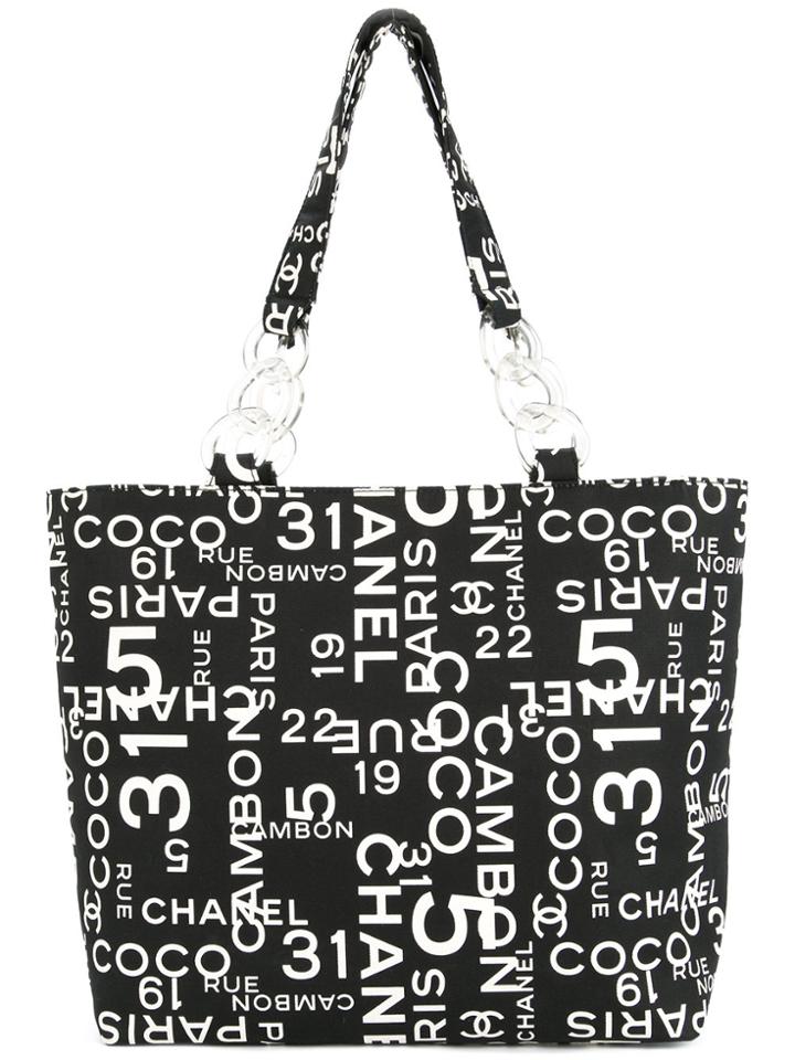 Chanel Vintage By Sea Line Tote - Black
