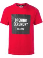 Opening Ceremony Logo Print T-shirt, Men's, Size: Small, Red, Cotton