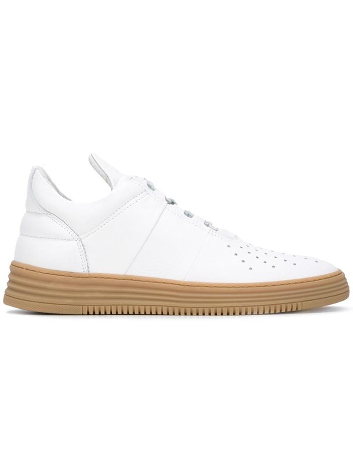 Filling Pieces Perforated Sneakers - White