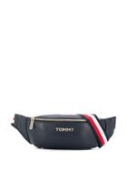 Tommy Hilfiger Leather Logo Belt Bag - Blue