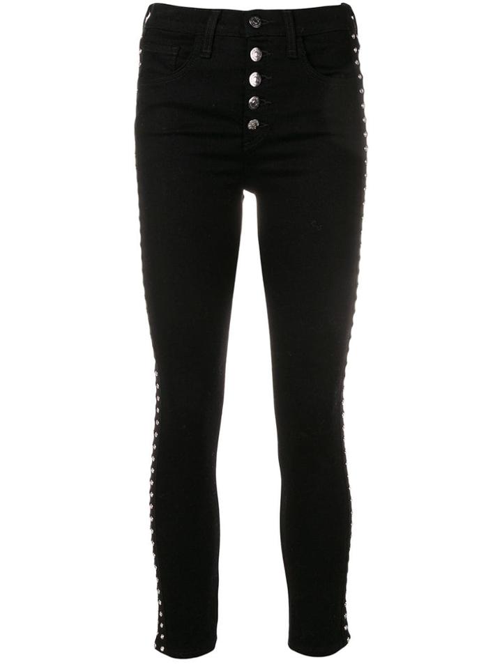 Veronica Beard Crystal-embellished Jeans - Black