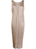 Pleats Please By Issey Miyake Woven Tunic Top - Neutrals
