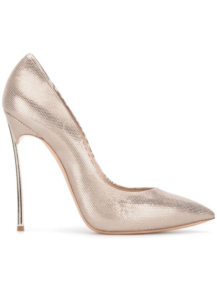 Casadei Blade Pumps - Gold