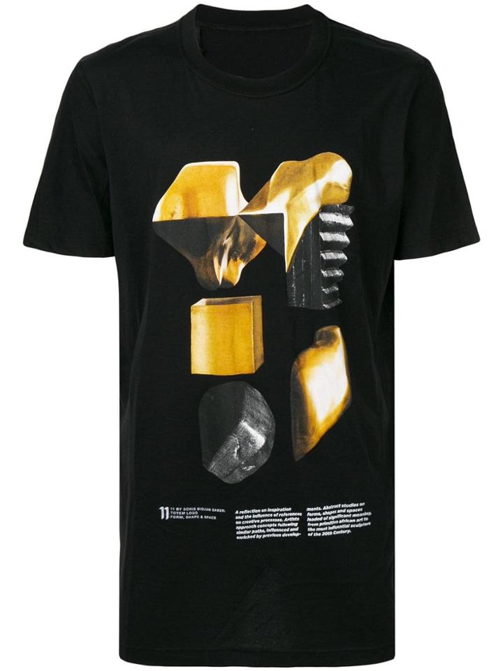 11 By Boris Bidjan Saberi Totem Logo T-shirt - Black
