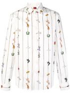 Marni Front Printed Shirt - White