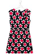 Little Marc Jacobs Flower Print Dress - Blue