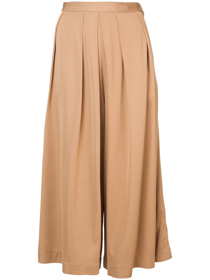Rachel Comey Wide Leg Cropped Trousers - Nude & Neutrals