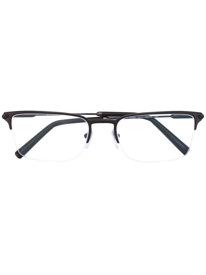 Bulgari - Square Glasses - Men - Acetate/metal - 55, Brown, Acetate/metal