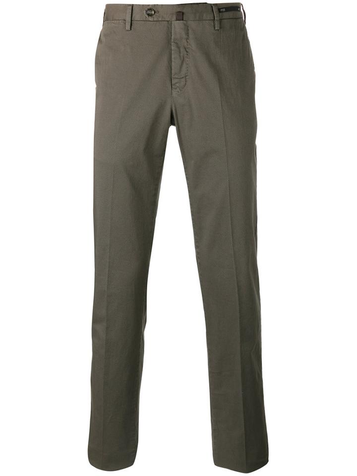 Pt01 Tailored Trousers, Men's, Size: 58, Green, Cotton/spandex/elastane