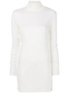 Yang Li Long-line Turtleneck Sweater - White