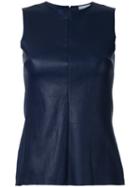 Scanlan Theodore Stretch Tank Top, Women's, Size: 8, Blue, Calf Leather