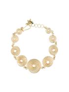 Rosantica Soffio Gold Coils Anklet - Metallic