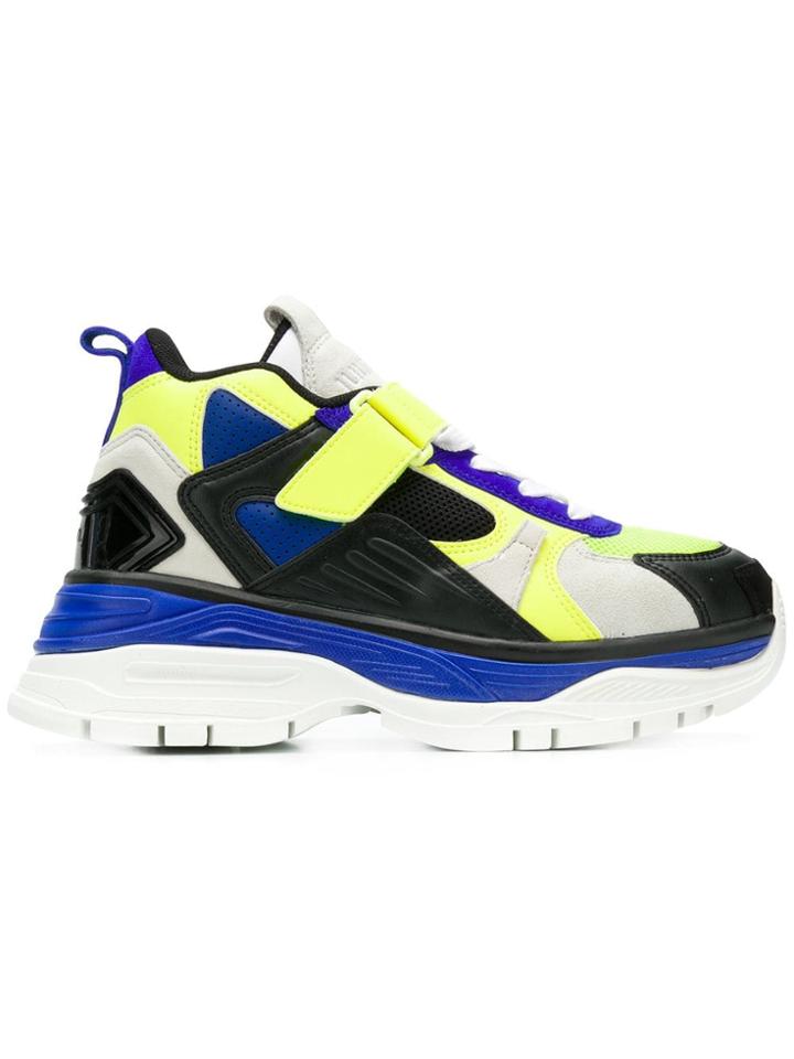 Juun.j Chunky Heel Sneakers - Yellow & Orange