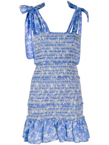 Love Shack Fancy Belle Dress - Blue