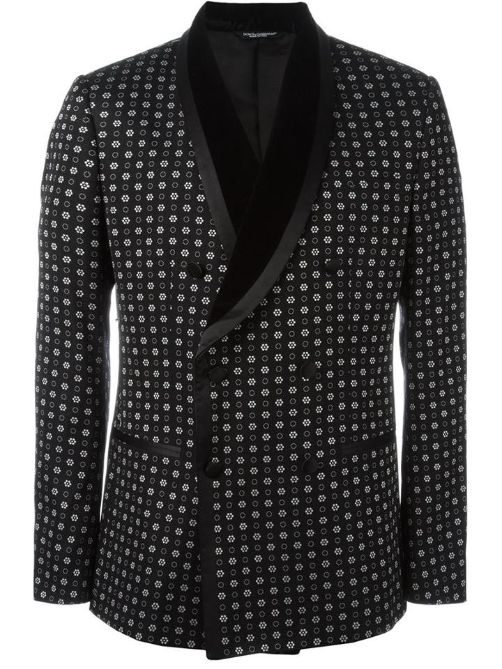 Dolce & Gabbana Floral Print Dinner Jacket