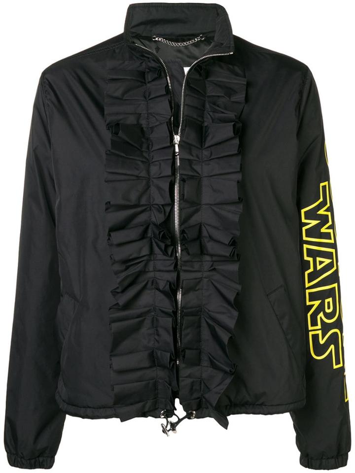 Moschino Ruffle Trim Jacket - Black