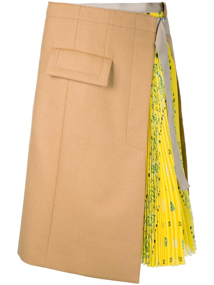 Sacai Wrap Skirt - Nude & Neutrals