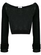 Lost & Found Rooms Cropped Sweater - Black