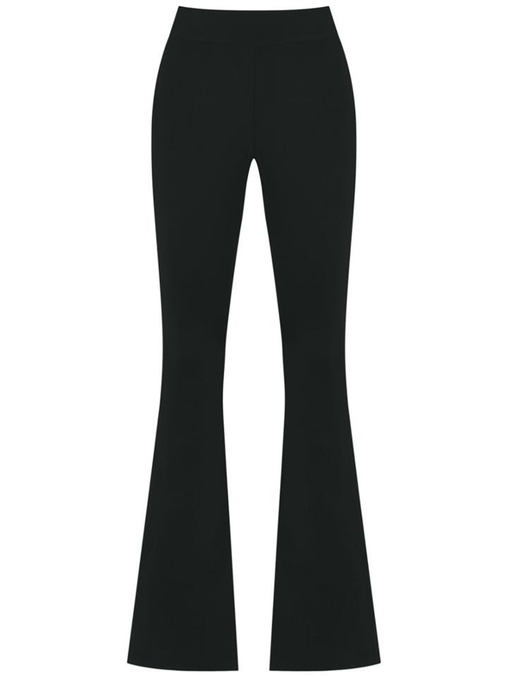 Cecilia Prado - Knit Flare Trousers - Women - Acrylic/lurex/viscose - G, Black, Acrylic/lurex/viscose