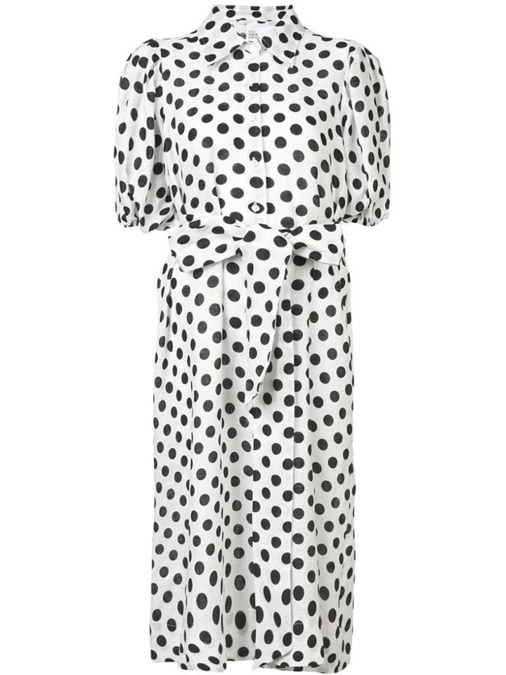Lisa Marie Fernandez Polka Shirt Dress - White