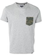 Woolrich - T-shirt With Camouflage Pocket - Men - Cotton - M, Grey, Cotton