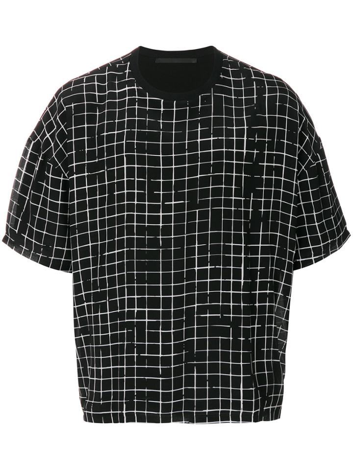 Haider Ackermann Grid Print T-shirt - Black