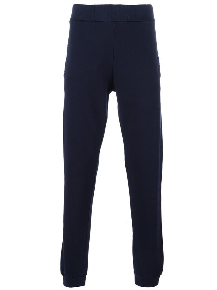 Maison Margiela Regular Fit Track Pants, Men's, Size: 46, Blue, Cotton