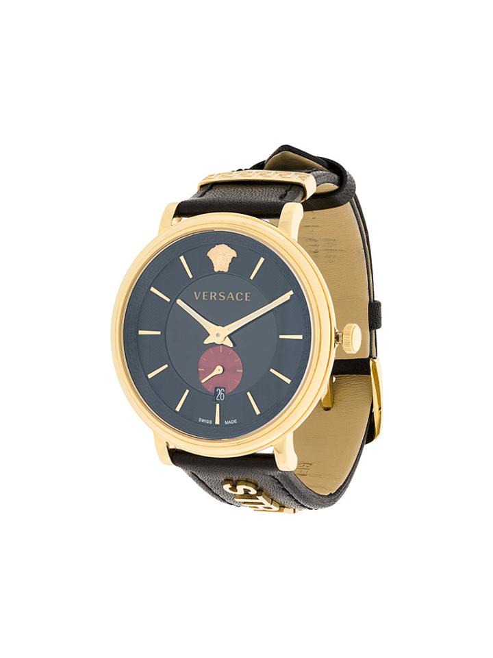 Versace V-circle Manifesto Watch - Black