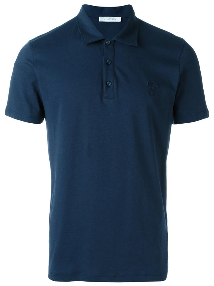 Versace Collection Medusa Polo Shirt - Blue