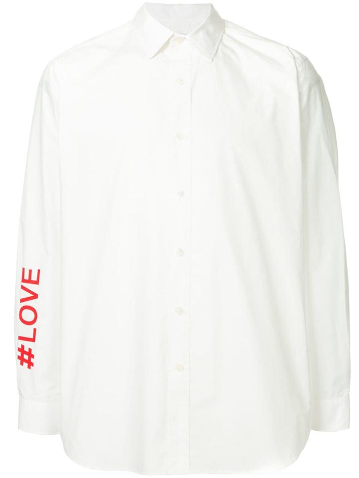 Ports V Printed Shirt - White