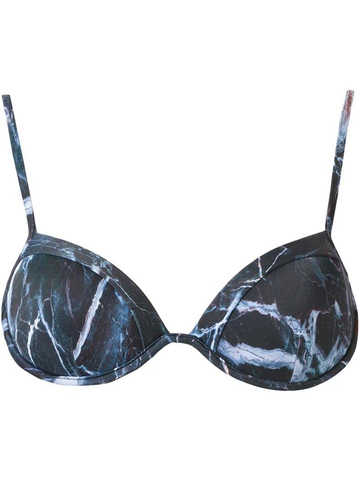 Lygia & Nanny Printed Bikini Top, Women's, Size: 38, Black, Polyamide/spandex/elastane