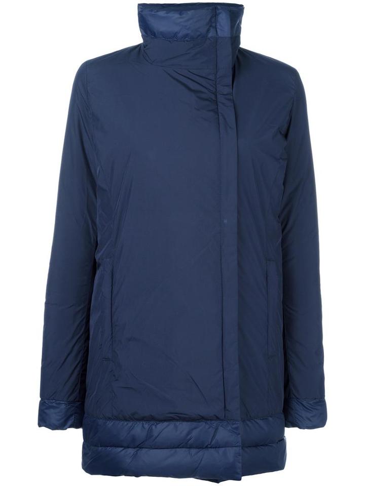 Save The Duck Double Breasted Padded Coat, Women's, Size: 2, Blue, Polyester