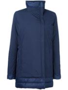 Save The Duck Double Breasted Padded Coat, Women's, Size: 2, Blue, Polyester