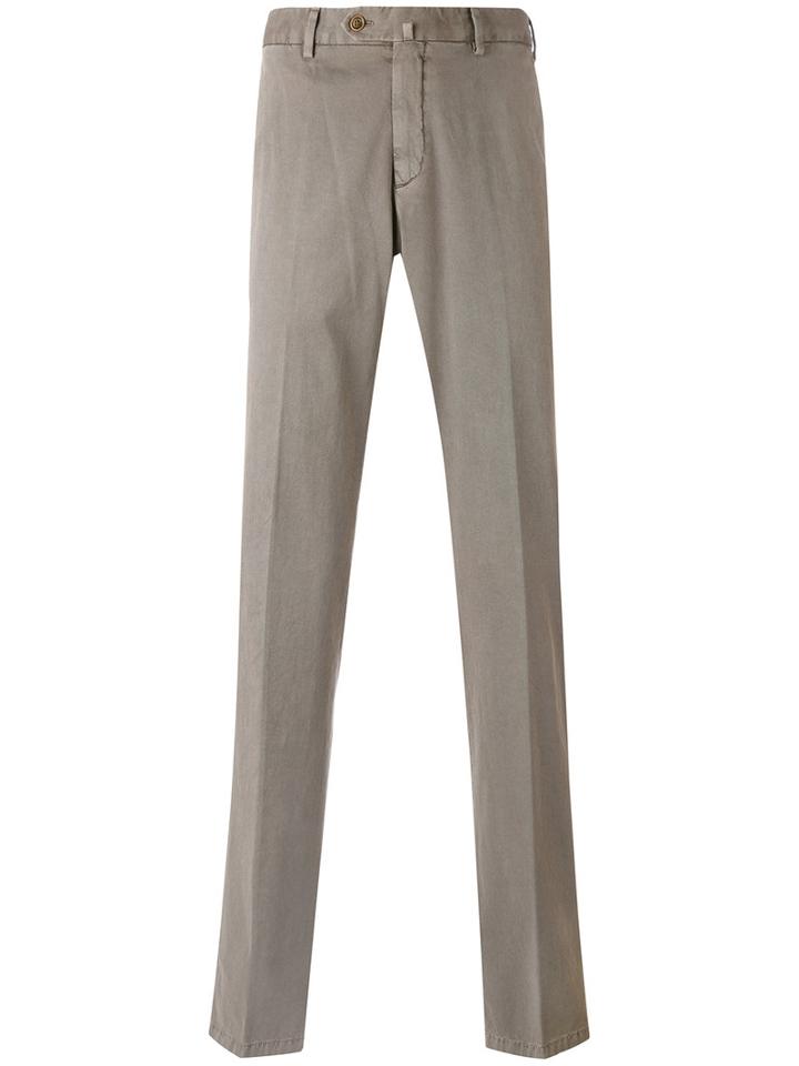 Loro Piana - Straight Pleated Trousers - Men - Cotton/spandex/elastane - 58, Nude/neutrals, Cotton/spandex/elastane