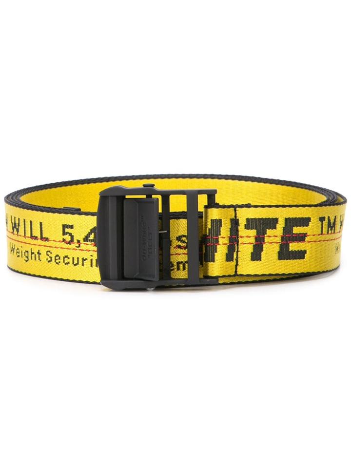 Off-white Logo Belt - Yellow