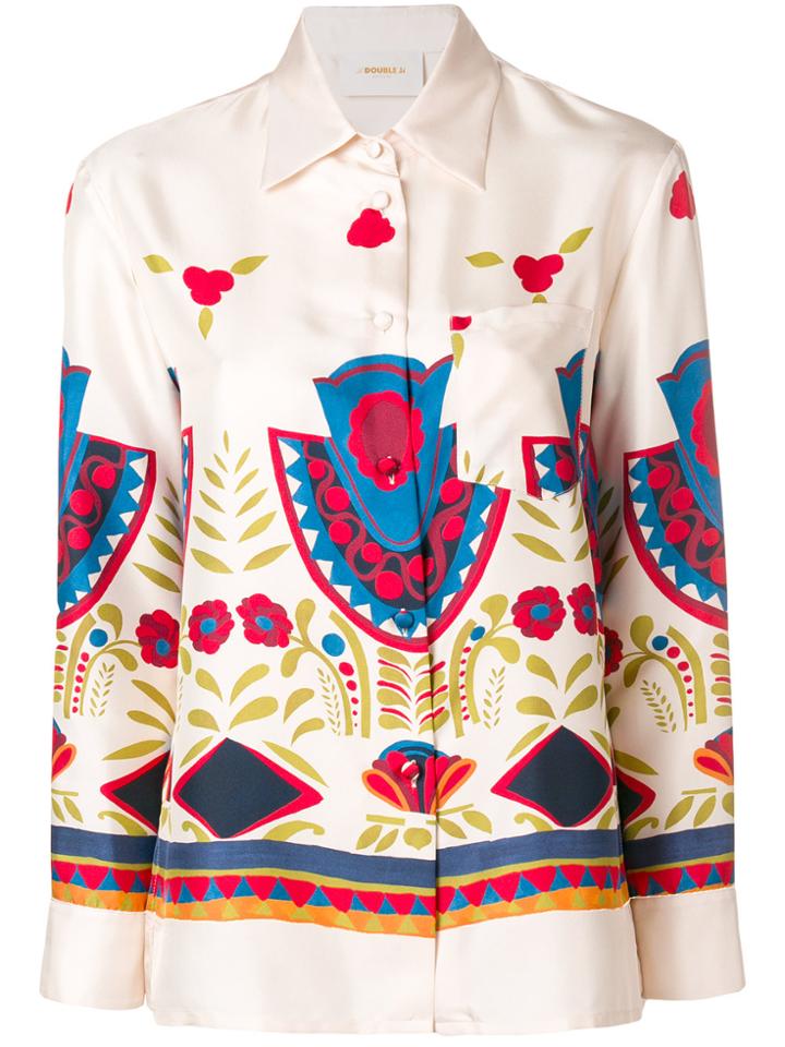 La Doublej Patterned Shirt - Nude & Neutrals