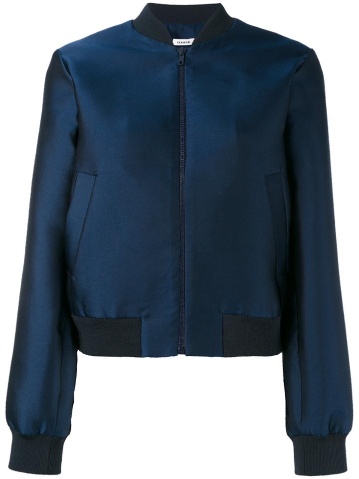 P.a.r.o.s.h. Plain Bomber Jacket - Blue