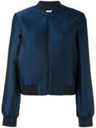 P.a.r.o.s.h. Plain Bomber Jacket - Blue