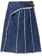 Uma Raquel Davidowicz - Midi Skirt - Women - Cotton - 38, Blue, Cotton