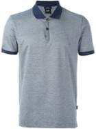 Boss Hugo Boss Contrasting Detail Polo Shirt, Men's, Size: Medium, Blue, Cotton