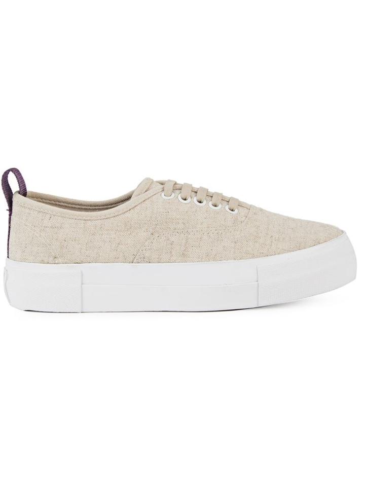 Eytys Mother Plimsolls, Women's, Size: 39, Nude/neutrals, Rubber/cork/linen/flax