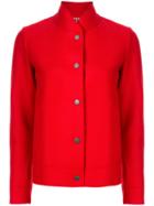 Harris Wharf London Classic Bomber Jacket - Red