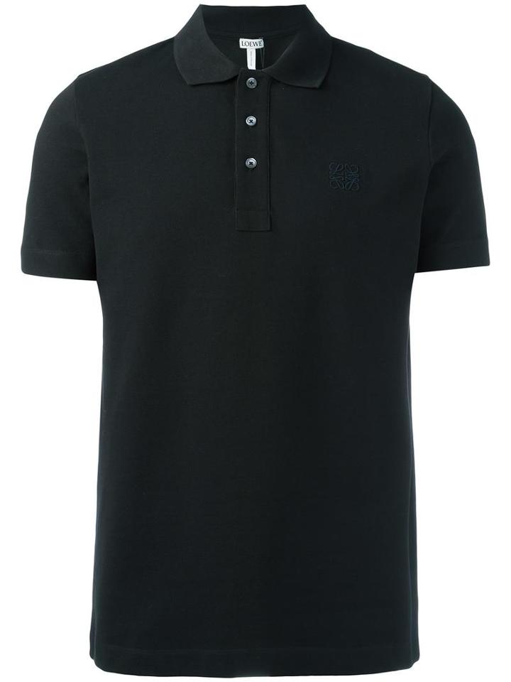 Loewe Classic Polo Shirt, Men's, Size: Medium, Black, Cotton