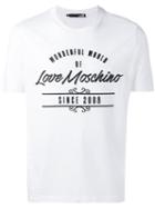 Love Moschino - Logo Print T-shirt - Men - Cotton - L, White, Cotton