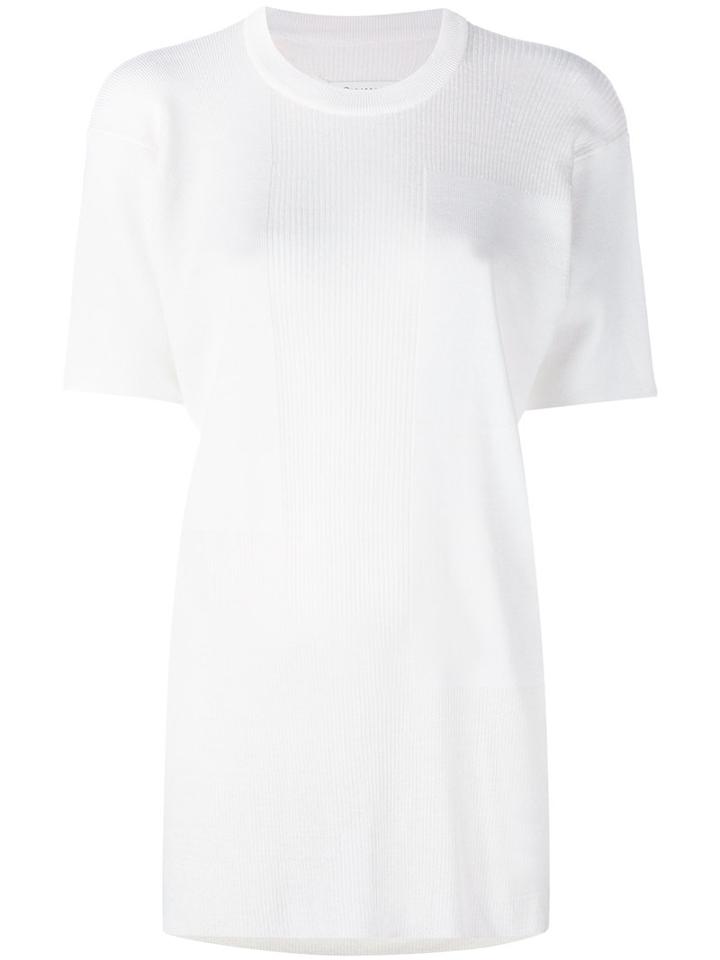 Knitted T-shirt - Women - Silk/cotton/linen/flax - M, White, Silk/cotton/linen/flax, Maison Margiela