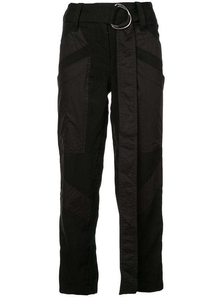 Proenza Schouler Pswl Paneled Pant - Black