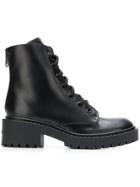 Kenzo Rear-zip Ankle Boots - Black