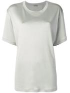 Bottega Veneta Plain Silk T-shirt - Green
